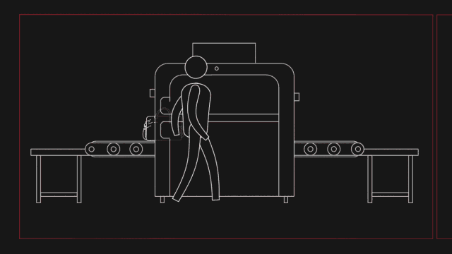 物過安檢機(jī)